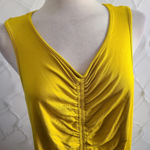 Future Collective Dress / Olive Oil / Rusched / Size 1X - Picture 2 of 6